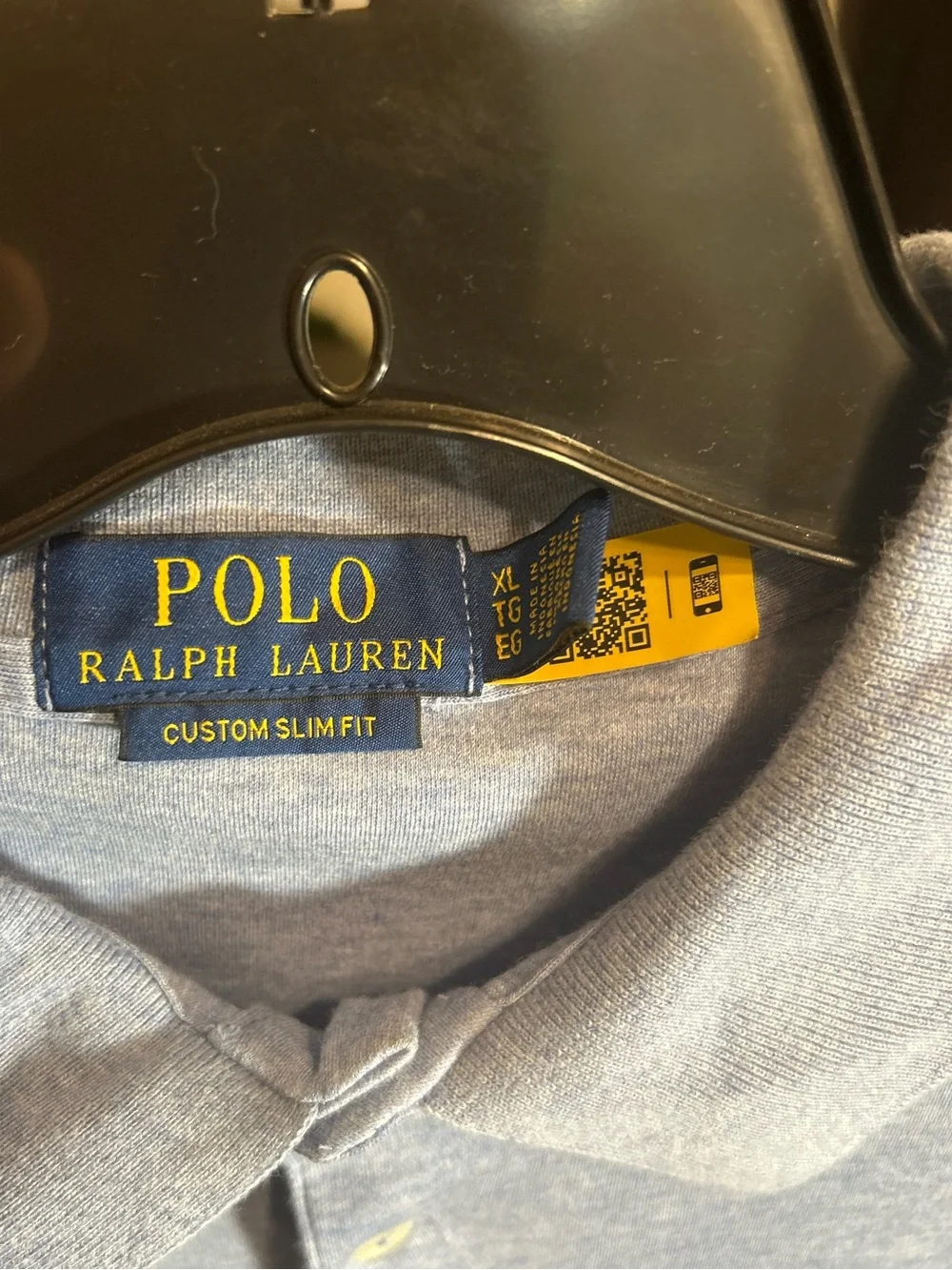 Polo by Ralph Lauren Light Blue Slim Fit Polo | Size: XL